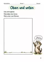 Vorschau - Arbeitsblätter - Lesen und malen – Arbeitsheft Klasse 1 - Seite 3