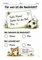 Vorschau - Arbeitsblätter - Nachrichten schreiben – Arbeitsheft Klasse 1 - Seite 1