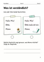 Vorschau - Arbeitsblätter - Nachrichten schreiben – Arbeitsheft Klasse 1 - Seite 2