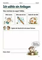 Vorschau - Arbeitsblätter - Nachrichten schreiben – Arbeitsheft Klasse 1 - Seite 3