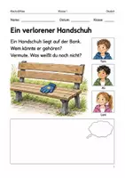 Vorschau - Arbeitsblätter - Lesen mit Vermutungen – Arbeitsheft Klasse 1 - Deckblatt