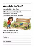 Vorschau - Arbeitsblätter - Lesen mit Vermutungen – Arbeitsheft Klasse 1 - Seite 1