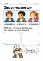 Vorschau - Arbeitsblätter - Lesen mit Vermutungen – Arbeitsheft Klasse 1 - Seite 3