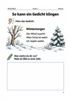 Vorschau - Arbeitsblätter - Wintergedichte – Arbeitsheft Klasse 1 - Seite 3