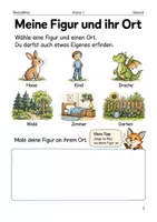 Vorschau - Arbeitsblätter - Bilder Buch gestalten – Arbeitsheft Klasse 1 - Seite 1