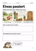 Vorschau - Arbeitsblätter - Bilder Buch gestalten – Arbeitsheft Klasse 1 - Seite 2