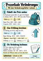 Vorschau - Merkblätter - Materialpaket Dreisatz, Prozentrechnung und Zinsen - Zuordnungen, Prozentgrößen und Zinsberechnung | Mathematik | Schwerpunkt Klasse 7–8 - Seite 2