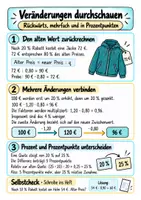 Vorschau - Merkblätter - Materialpaket Dreisatz, Prozentrechnung und Zinsen - Zuordnungen, Prozentgrößen und Zinsberechnung | Mathematik | Schwerpunkt Klasse 7–8 - Seite 3