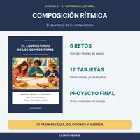 Vista previa - Hojas de trabajo - Composición rítmica 5º-6º: crea, ensaya e interpreta - Portada
