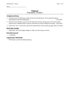 Vorschau - Klassenarbeiten - Philo-Klausur Q1/Q2: Lüge am Krankenbett: Kant vs. Mill + EWH - Deckblatt