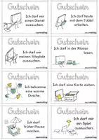 Vorschau - Fördermaterial/Inklusion - Zielkarten und Gutscheine - Seite 1