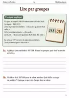 Aperçu - Feuilles d'exercices - Nombres et calculs : 15 livrets de maths 6e - Page 3