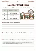 Aperçu - Feuilles d'exercices - Grands nombres livret d’exercices 6e - Page 3