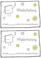 Vorschau - Arbeitsblätter - Wiederholungsheft für die zweite Klasse - Deckblatt