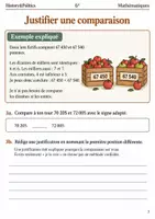 Aperçu - Feuilles d'exercices - Comparer les entiers livret d’exercices 6e - Page 2