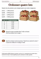 Aperçu - Feuilles d'exercices - Comparer les entiers livret d’exercices 6e - Page 3
