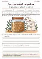 Aperçu - Feuilles d'exercices - Stocks et tableaux livret d’exercices 6e - Page de couverture