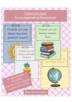 Vorschau - Spiele - KÄRTCHEN für Erzählanlässe zum Kennenlernen - Deckblatt
