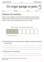Aperçu - Feuilles d'exercices - Nommer les fractions livret d’exercices 6e - Page de couverture