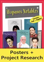 Vorschau - Poster - Hispanos Notables 2: Poster Set + Projektrecherche (Spanisch) - Deckblatt