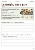 Vista previa - Hojas de trabajo - Números naturales y estimación. 5 cuadernos de 1.º ESO - página 3
