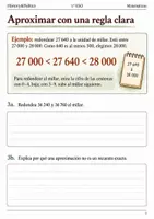 Vista previa - Hojas de trabajo - Comparar números y redondear. Cuaderno 1.º ESO - página 2