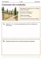 Vista previa - Hojas de trabajo - Estimar y revisar tiempos. Cuaderno 1.º ESO - página 2