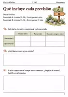 Vista previa - Hojas de trabajo - Estimar y revisar tiempos. Cuaderno 1.º ESO - página 3