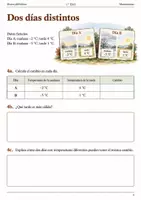Vista previa - Hojas de trabajo - Temperatura y cambio térmico. Cuaderno 1.º ESO - página 3