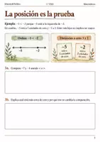 Vista previa - Hojas de trabajo - Ordenar enteros en la recta. Cuaderno 1.º ESO - página 2
