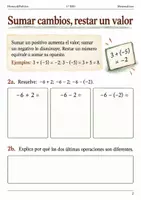 Vista previa - Hojas de trabajo - Corregir operaciones con signos. Cuaderno 1.º ESO - página 1