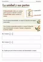 Vista previa - Hojas de trabajo - Decimales y fracciones. 5 cuadernos de 1.º ESO - página 2