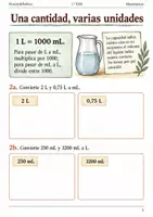 Vista previa - Hojas de trabajo - Magnitudes y unidades de medida. 5 cuadernos de 1.º ESO - página 2