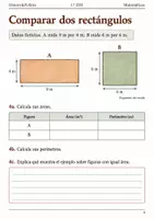Vista previa - Hojas de trabajo - Perímetro y superficie de un huerto. Cuaderno 1.º ESO - página 3