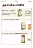 Vista previa - Hojas de trabajo - Comparar medidas con distintas unidades. Cuaderno 1.º ESO - página 2