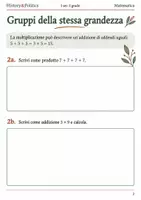 anteprima - Esercizi - Moltiplicazioni e problemi: esercizi prima media - Pagina 1