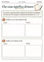 anteprima - Esercizi - Divisori e gruppi esercizi per la prima media - Pagina 1