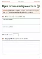 anteprima - Esercizi - Minimo comune multiplo esercizi prima media - Pagina 2