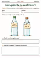 anteprima - Esercizi - Litri e millilitri esercizi prima media - Pagina di copertina