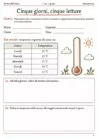 anteprima - Esercizi - Temperature e tabelle esercizi prima media - Pagina di copertina