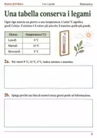 anteprima - Esercizi - Temperature e tabelle esercizi prima media - Pagina 1