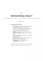 Vorschau - Unterrichtsreihen - Rechtschreibung Klasse 7 – Groß- und Kleinschreibung, s-Laute, das/dass, 2 Klassenarbeiten, Lösungen - Seite 1