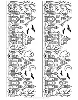 Vorschau - Mal- und Bastelvorlagen - Halloween-Windlichter basteln | Ausmalvorlagen mit Öl-Trick – Klasse 1–4 #spookysurprise - Seite 2