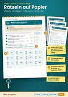Vorschau - Arbeitsblätter - Escape Room Atombau und Ionen Chemie Klasse 9: Station Oktett – Rätselkarten + digitale Code-Eingabe | Schalenmodell, Isotope, Edelgaskonfiguration, Ionenbildung - Seite 2