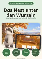 Vorschau - Spiele - Minus über die Zehn Klasse 1 interaktiv vorgelesen | Das Nest unter den Wurzeln - Deckblatt