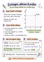 Vorschau - Mal- und Bastelvorlagen - Spickzettel: Koordinatensystem sicher nutzen – Mathematik – Klasse 6–7 - Seite 2
