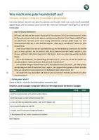 Vorschau - Arbeitsblätter - Was ist Freundschaft? Alltagsgeschichte und Aristoteles, Kl. 5/6 - Seite 1