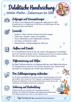 Vorschau - Arbeitsblätter - Winter-Mathe Zahlen bis 1000 Orientierung und erstes Rechnen im Zahlenraum 1000 & Zahelnspaziergang - Seite 1