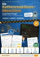 Vorschau - Arbeitsblätter - Escape Room Energie Physik Klasse 7/8: Die Kettenreaktions-Maschine – Rätselkarten + digitale Code-Eingabe | Energieformen, Energiewandler, Energieketten, Energieerhaltung - Deckblatt