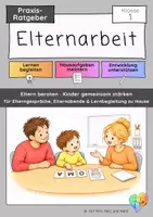 Vorschau - Fördermaterial/Inklusion - Elternarbeit Klasse 1 | Elternratgeber für Elterngespräche, Hausaufgaben und Lernbegleitung - Deckblatt